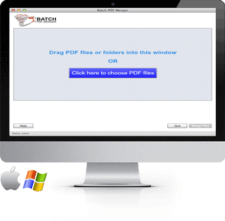 Drag and drop PDF files into Batch PDF Merger to start rearranging pages