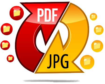 Multi PDF Converter application icon showing PDF to JPG conversion